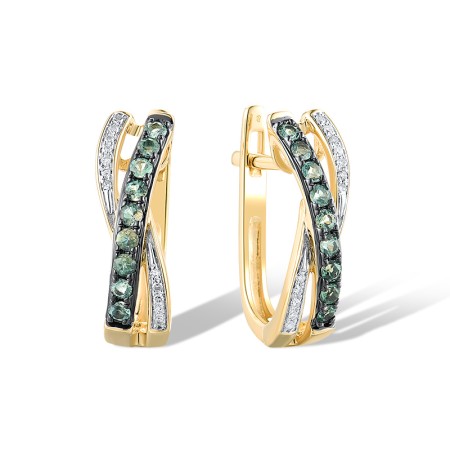 14KYWB Earrings Emerald,Diamond (E304883EMR14KYWB)