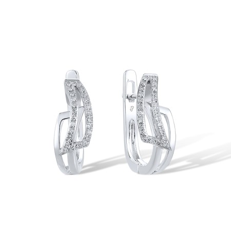 14KW Earrings Diamond (E304981DIA14KW)