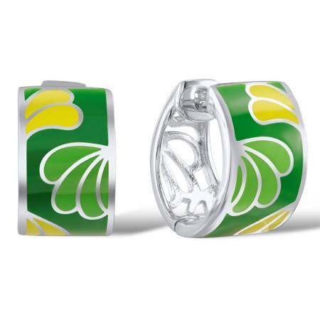 Sterling Silver Earrings Enamel (E305111AENA1SL925)