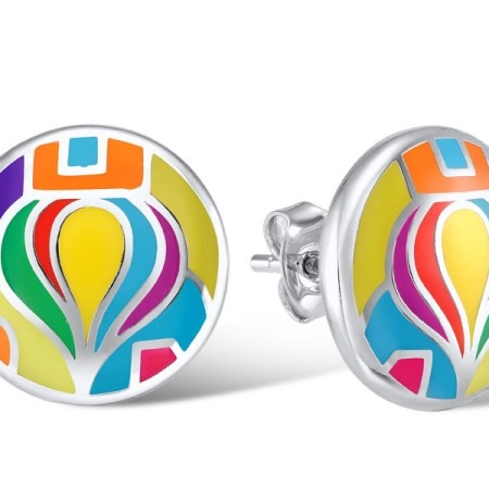 Sterling Silver Earrings Enamel (E305428ENASL925)