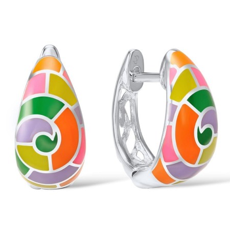 Sterling Silver Earrings Enamel (E305589ENA1SL925)