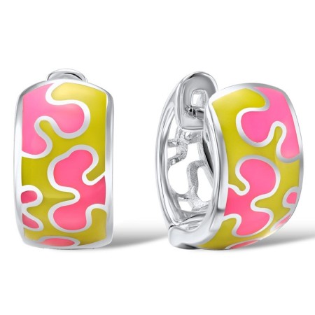 Sterling Silver Earrings Enamel (E305629ENA1SL925)