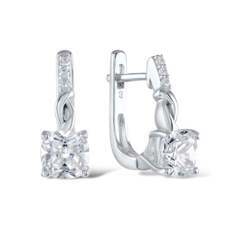 Sterling Silver Earrings White Cubic Zirconia (E305675WCZSL925)