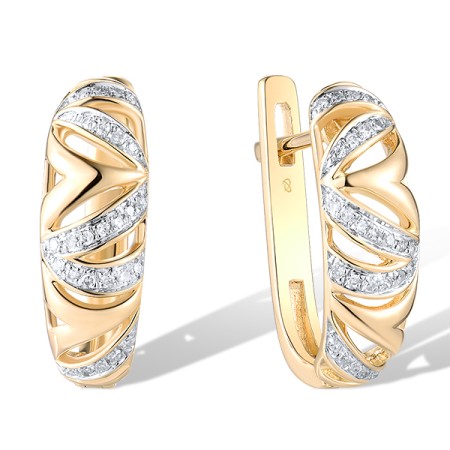 14KYW Earrings Diamond (E306130DIA14KYW)