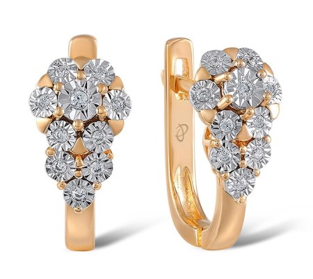 14RTT Earrings Diamond (E306224DIA14RTT)
