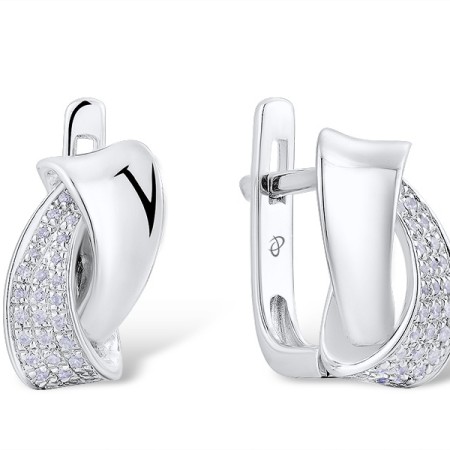 14KW Earrings Diamond (E306528DIA14KW)