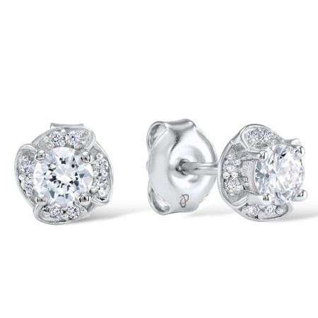 Sterling Silver Earrings White Cubic Zirconia (E306623WCZSL925)