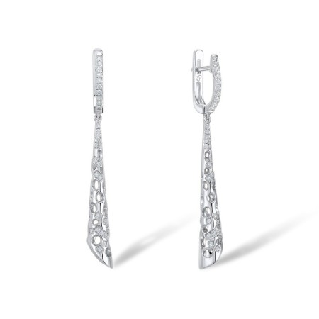 Sterling Silver Earrings White Cubic Zirconia (E306810WCZSL925)