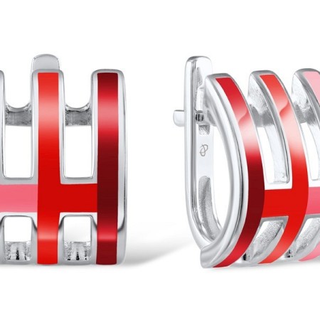 Sterling Silver Earrings Enamel (E306916ENA3SL925)