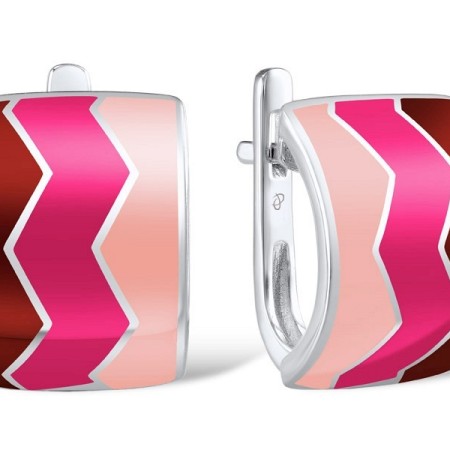 Sterling Silver Earrings Enamel (E306917ENA1SL925)