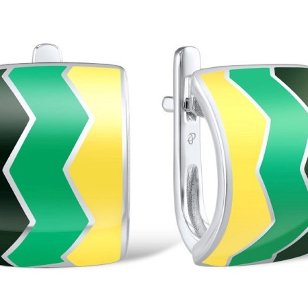 Sterling Silver Earrings Enamel (E306917ENASL925)