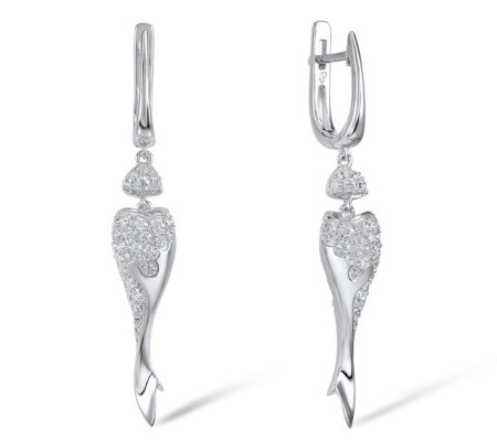 Sterling Silver Earrings White Cubic Zirconia (E306921WCZSL925)