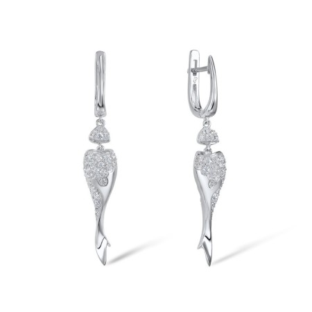 Sterling Silver Earrings White Cubic Zirconia (E306921WCZSL925)