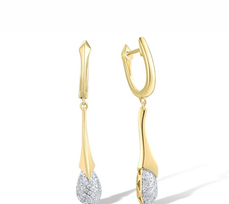 14KYW Earrings Diamond (E307361DIA14KYW)