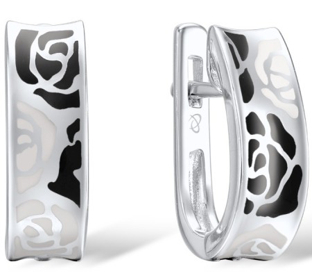 Sterling Silver Earrings Enamel (E307549ENASL925)