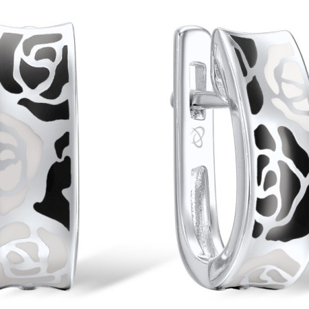 Sterling Silver Earrings Enamel (E307549ENASL925)