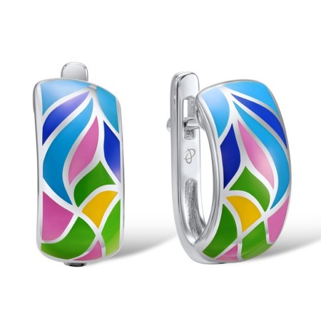 Sterling Silver Earrings Enamel (E307563ENASL925)