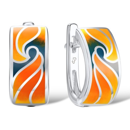 Sterling Silver Earrings Enamel (E307565ENASL925)