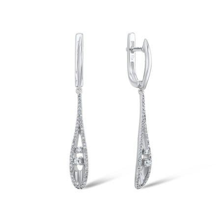 14KW Earrings Diamond (E307609DIA14KW)