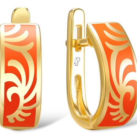 Sterling Silver Enamel Earrings(E307637ENASY925)