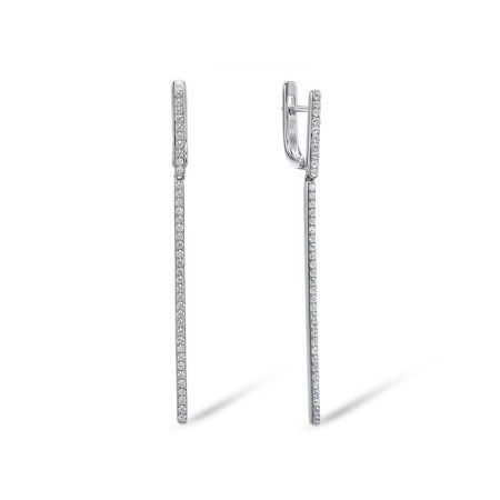 Sterling Silver Earrings White Cubic Zirconia (E307680WCZSL925)