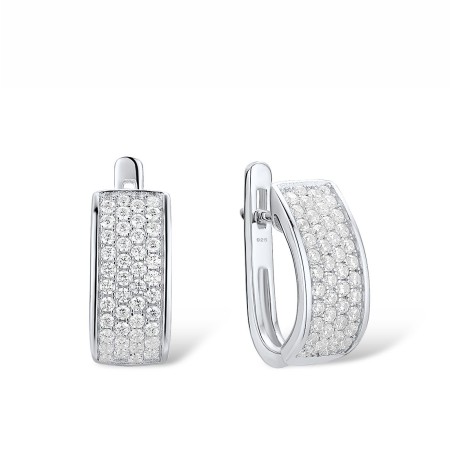 Sterling Silver Earrings White Cubic Zirconia (E307700WCZSL925)