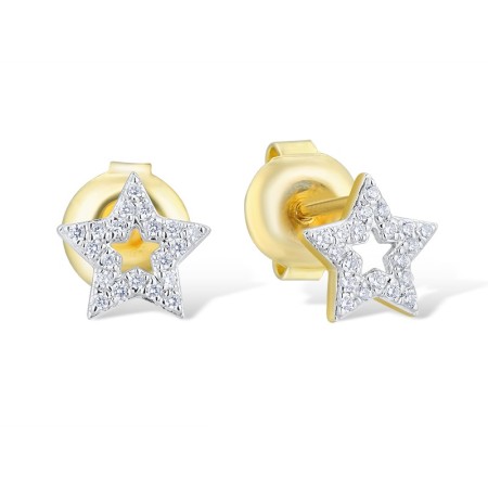 14KYW Earrings Diamond (E307722DIA14KYW)