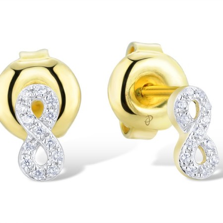 14KYW Earrings Diamond (E307725DIA14KYW)
