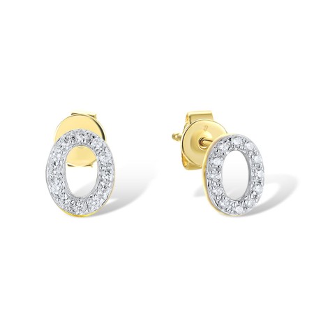 14KYW Earrings Diamond (E307728DIA14KYW)