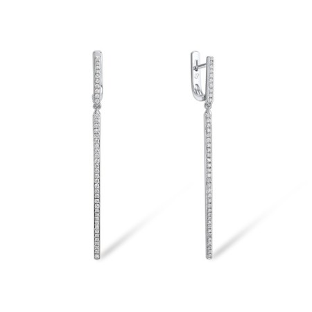 Sterling Silver Earrings White Cubic Zirconia (E307752WCZSL925)