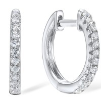 Sterling Silver Earrings White Cubic Zirconia (E307778WCZSL925)