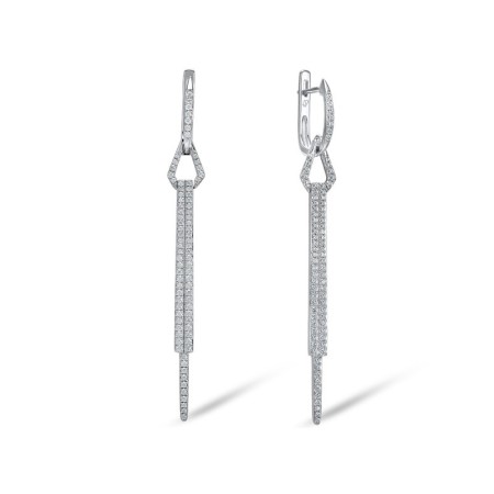 Sterling Silver Earrings White Cubic Zirconia (E307841WCZSL925)