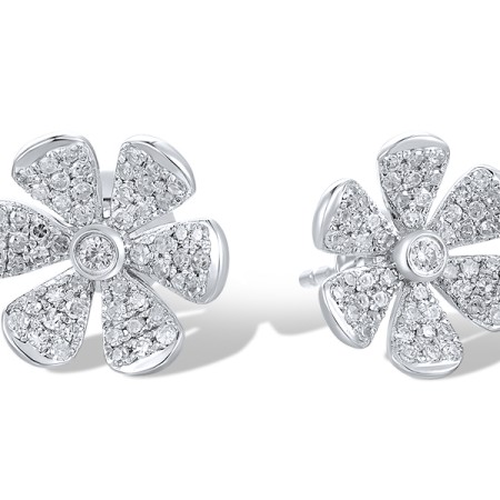 14KW Earrings Diamond (E307911DIA14KW)