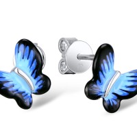 Sterling Silver Earrings Enamel (E308015AENASL925)