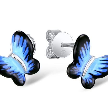 Sterling Silver Earrings Enamel (E308015AENASL925)