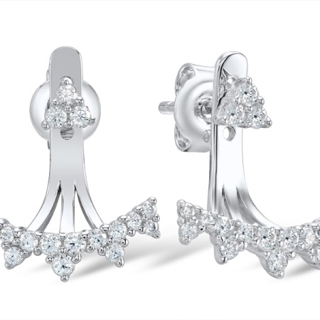 Sterling Silver Earrings White Cubic Zirconia (E308735WCZSL925)