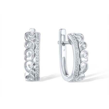 14KW Earrings Diamond (E308799DIA14KW)