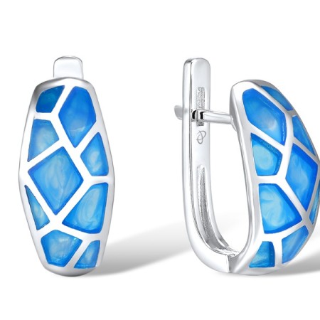 Sterling Silver Earrings Enamel (E308899ENASL925)
