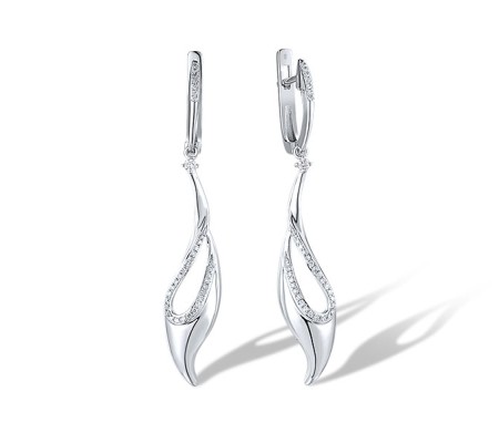 14KW Earrings Diamond (E309000DIA14KW)