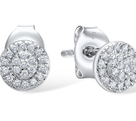 14KW Earrings Diamond (E309038DIA14KW)