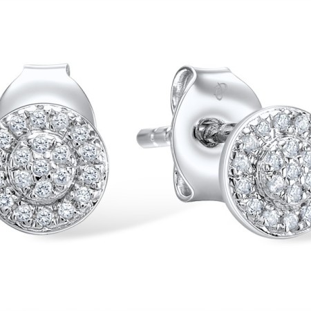 14KW Earrings Diamond (E309038DIA14KW)