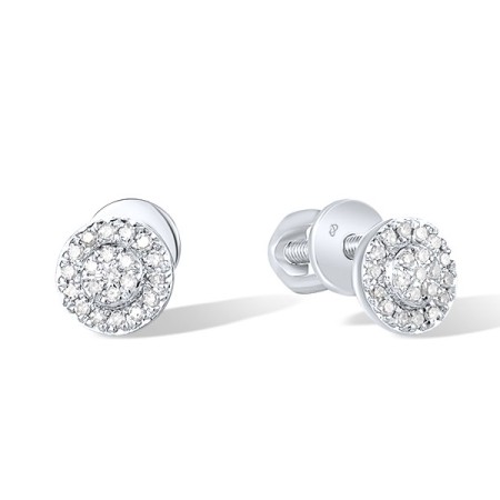 14KW Earrings Diamond (E309038DIA14KW-SR)