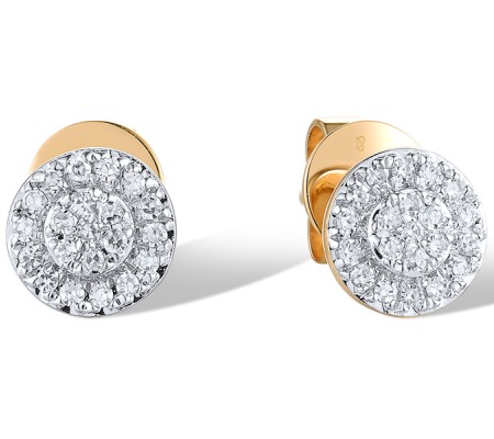 14KYW Earrings Diamond (E309038DIA14KYW)