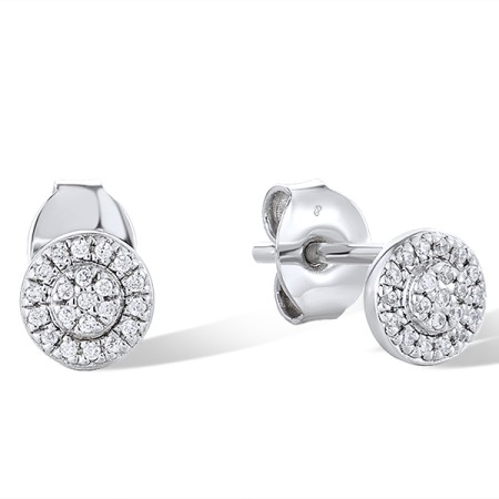 Sterling Silver Earrings White Cubic Zirconia (E309038WCZSL925)