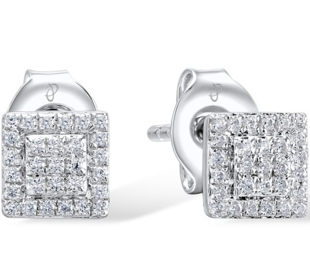 14KW Earrings Diamond (E309039DIA14KW)
