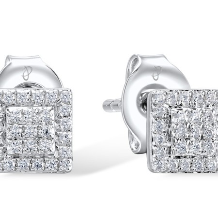 14KW Earrings Diamond (E309039DIA14KW)