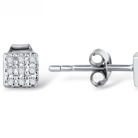 14KW Earrings Diamond (E309046DIA14KW)