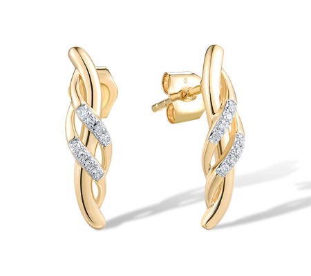 14KYW Earrings Diamond (E309206DIA14KYW)