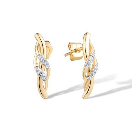 14KYW Earrings Diamond (E309206DIA14KYW)