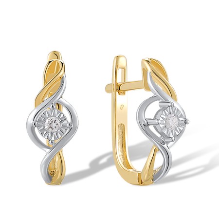 14TT Earrings Diamond (E309318DIA14TT)